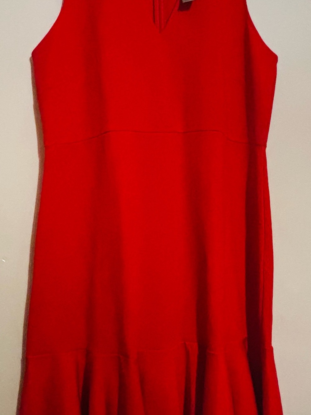 J. Crew Red Sleeveless A-Line Dress